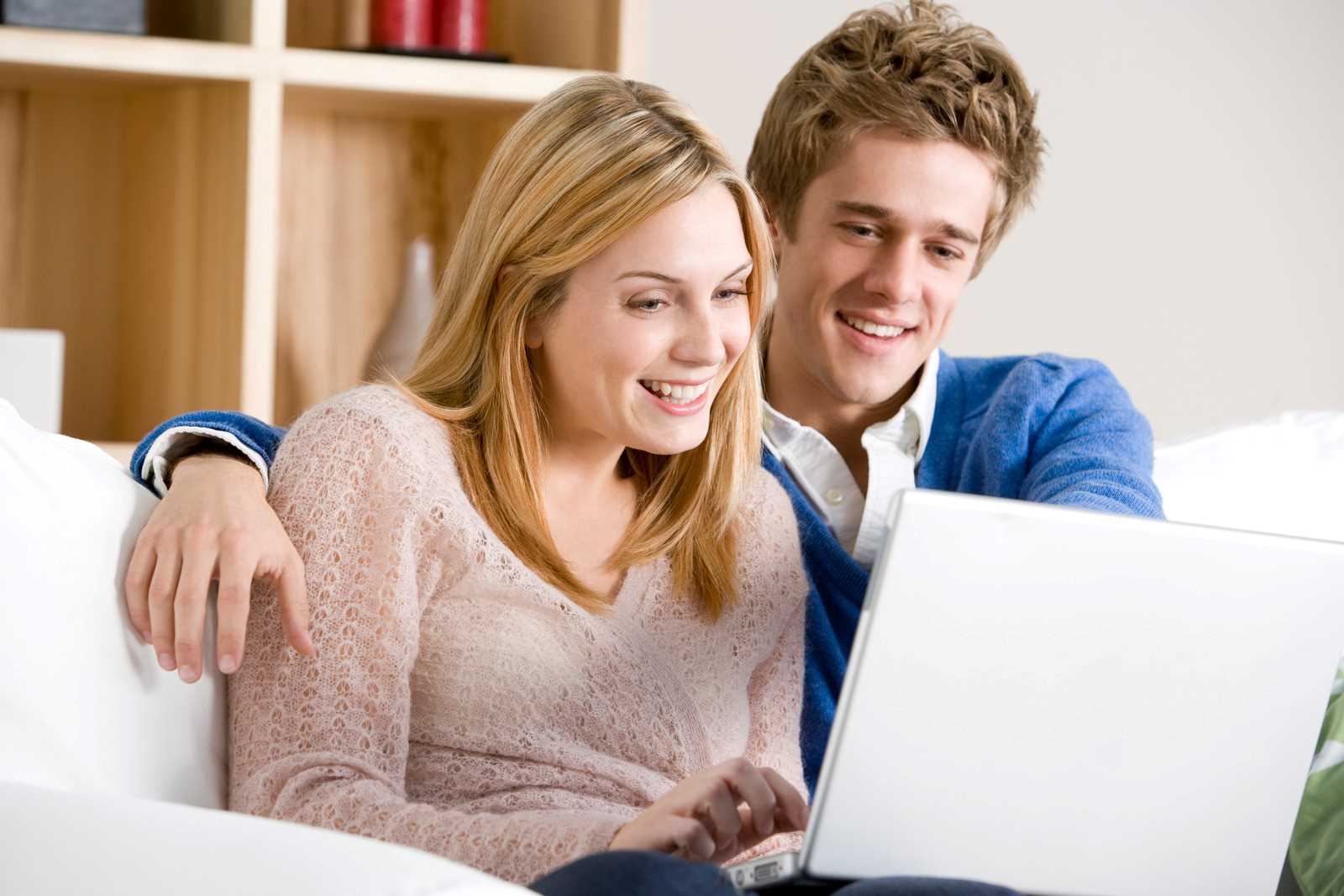 Young couple applying for a loan