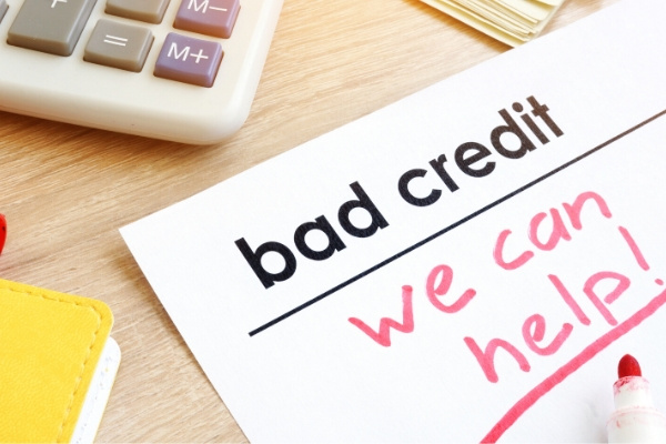 Document bad credit with sign we can help